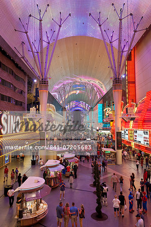 The Fremont Street Experience in Downtown Las Vegas, Nevada, United States of America, North America