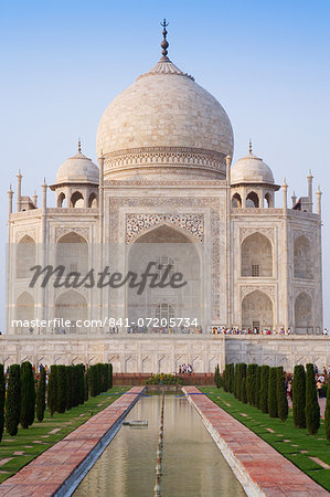 The Taj Mahal, UNESCO World Heritage Site, Agra, Uttar Pradesh, India, Asia