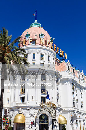 Hotel Negresco, Promenade des Anglais, Nice, Alpes Maritimes, Provence, Cote d'Azur, French Riviera, France, Europe