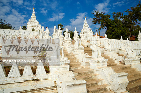 Paya Settawya temple, Mingun, Sagaing, Myanmar (Burma), Asia