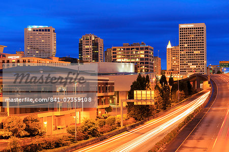 Tacoma skyline, Washington State, United States of America, North America