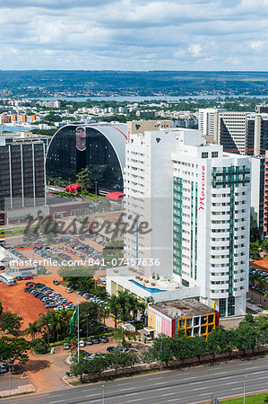 View from the Television Tower over Brasilia, Brazil, South America