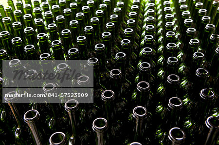 Wine bottling at the vineyard at Chateau Fontcaille Bellevue in the Bordeaux region of France