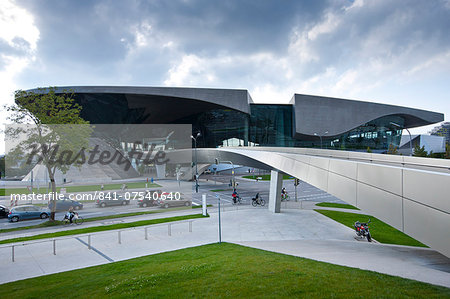 Modern architecture at the BMW Customer Collection, Showroom, Museum, Headquarters and Factory in Munich, Bavaria, Germany