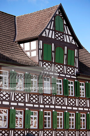 Timber-framed Guesthouse Sonne in Schiltach in the Bavarian Alps, Germany