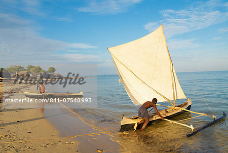 Fishing village of Vezo ethnic group, around Tulear, Ifaty, Madagascar, Indian Ocean, Africa Fishing village of Vezo ethnic group, around Tulear, Ifaty, Madagascar, Indian Ocean, Africa