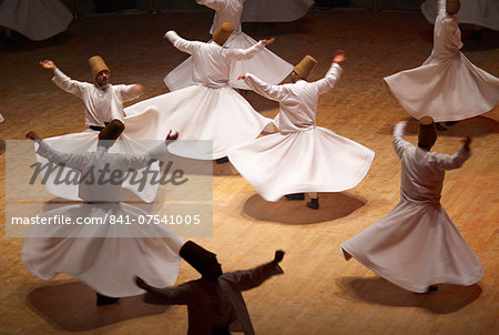 Whirling Dervishes at the Dervishes Festival, Konya, Central Anatolia, Turkey, Asia Minor, Eurasia