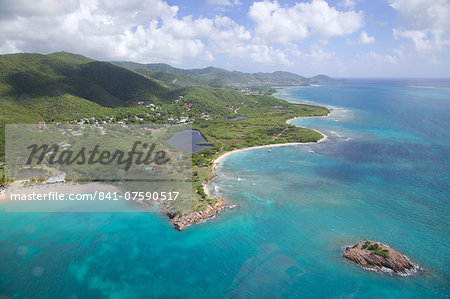 View over Turners Beach and Johnson's Point, Antigua, Leeward Islands, West Indies, Caribbean, Central America View over Turners Beach and Johnson's Point, Antigua, Leeward Islands, West Indies, Caribbean, Central America