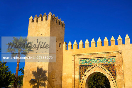 Gate near King's Palace, Fez, Morocco, North Africa, Africa