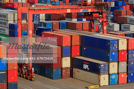 Container port, Sihanoukville Port, Sihanouk Province, Cambodia, Indochina, Southeast Asia, Asia