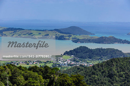 View over the coastline of Northern Coromandel, North Island, New Zealand, Pacific