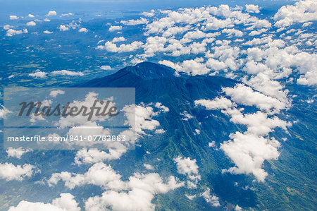 Aerial of Mount Malinao, Legaspi, Southern Luzon, Philippines, Southeast Asia, Asia