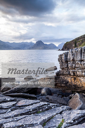 Loch Scavaig and the Cuillin Hills on the Isle of Skye, Inner Hebrides, Scotland, United Kingdom, Europe