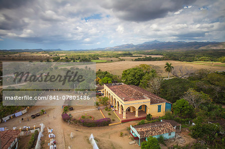 View of Hacienda from the Slave Tower, Valle de los Ingenios (Valley of the Sugar Mills), UNESCO World Heritage Site, Trinidad, Sancti Spiritus Province, Cuba, West Indies, Caribbean, Central America