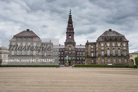 Christiansborg Castle seat of the Danish parliament, Copenhagen, Denmark, Scandinavia, Europe