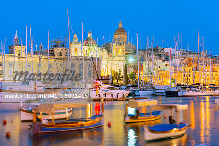 Grand Harbour Marina, Vittoriosa (Birgu), The Three Cities, Malta, Mediterranean, Europe