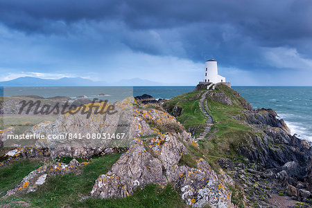 Twr Mawr lighthouse on Llanddwyn Island, Anglesey, Wales, United Kingdom, Europe