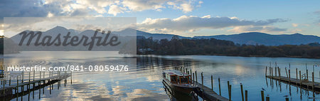 Boat landings, Derwentwater, Keswick, Lake District National Park, Cumbria, England, United Kingdom, Europe