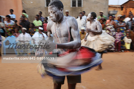 Gambada dancers in Ouidah, Benin, West Africa, Africa