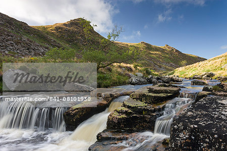 The rocky River Tavy flowing swiftly along Tavy Cleave in Dartmoor National Park, Devon, England, United Kingdom, Europe