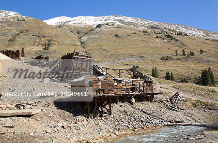 Animas Forks Mine ruins, Animas Forks, Colorado, United States of America, North America