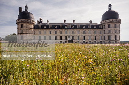 The beautiful Renaissance chateau at Valencay, Indre, France, Europe