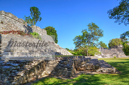 Temple of the King, Kohunlich, Mayan archaeological site, Quintana Roo, Mexico, North America