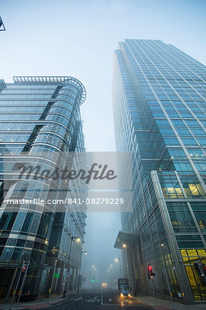 Office buildings at Canary Wharf, Docklands, London, England, United Kingdom, Europe