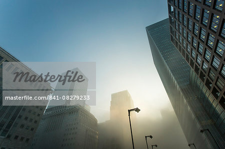 Office buildings at Canary Wharf, Docklands, London, England, United Kingdom, Europe
