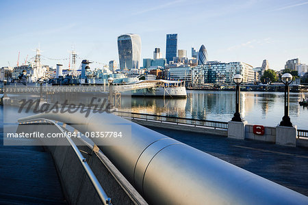 View of City from More London Place, London, England, United Kingdom, Europe