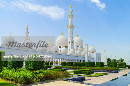 Sheikh Zayed Grand Mosque, Abu Dhabi, United Arab Emirates, Middle East