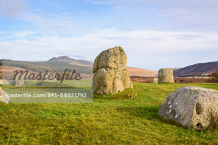 Fingals Cauldron, Machrie Moor stone circles, Isle of Arran, North Ayrshire, Scotland, United Kingdom, Europe