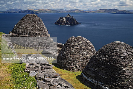 Monastery on Skellig Michael, UNESCO World Heritage Site, County Kerry, Munster, Republic of Ireland, Europe