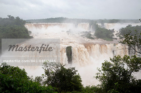 Iguazu Falls from Brazilian side, Iguazu National Park, UNESCO World Heritage Site, Brazil, South America