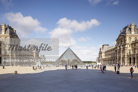 The Musee du Louvre in Paris, France, Europe