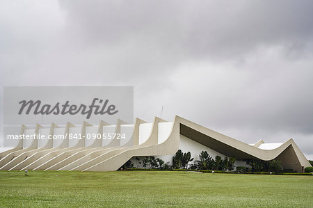 Army Headquarters designed by Oscar Niemeyer, Brasilia, UNESCO World Heritage Site, Brazil, South America