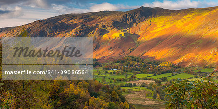 Borrowdale on south bank of Derwentwater, Lake District National Park, Cumbria, England, United Kingdom, Europe