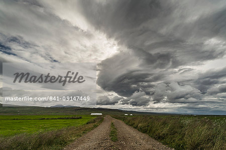 Supercell storm, Bogarnes, Iceland, Polar Regions Supercell storm, Bogarnes, Iceland, Polar Regions