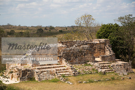 Mayan Ruins, Oxkintok Archaeological Zone, 300 to1050 AD, Yucatan, Mexico, North America