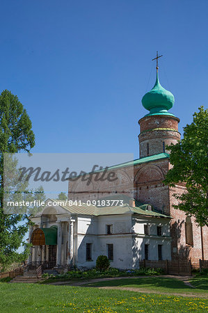 Cathedral, Boris and Gleb Monastery, Borisoglebsky, Golden Ring, Yaroslavl Oblast, Russia, Europe