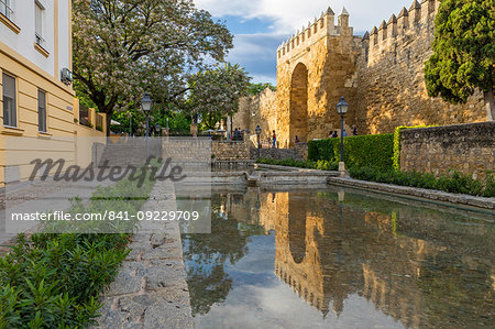 Historical Almodavar Gate, Cordoba, Andalusia, Spain, Europe