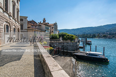 View of architecture on Isola Bella, Borromean Islands, Lago Maggiore, Piedmont, Italian Lakes, Italy, Europe