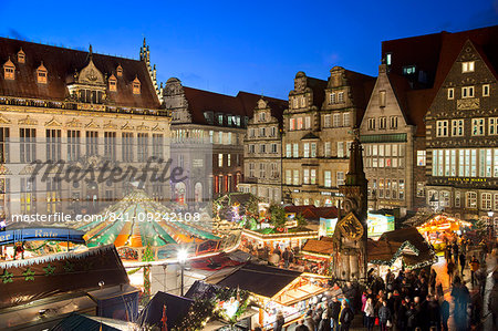 Market Square, Christmas markets, Bremen, Germany, Europe