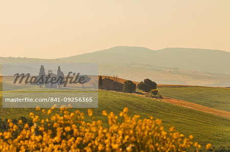 Vitaleta Church, San Quirico d'Orcia, Val d'Orcia, UNESCO World Heritage Site, Tuscany, Italy, Europe