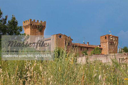 Castle of Spedaletto, Tuscany, Italy, Europe