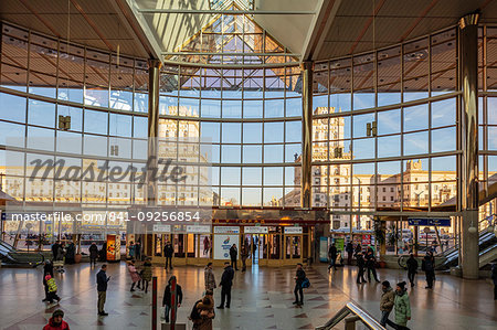 Minsk railway station interior, Minsk, Belarus, Eastern Europe