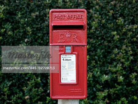 Traditional British Post Box.