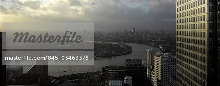 London Panorama from Citigroup Tower, London.