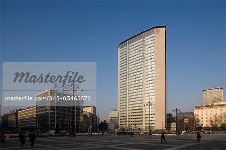 Pirelli Tower, Milan. Architects: Gio Ponti, Pier Luigi Nervi, Fornaroli, Rosselli, Valtolina e Dell'Orto