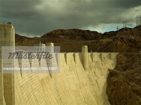 Hoover Dam, Nevada, looking towards Arizona